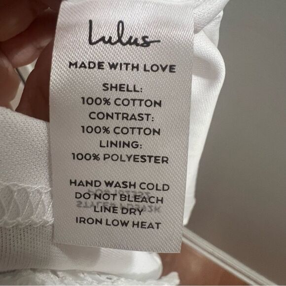 NWT Lulus White Eyelet Embroidered Cutout Midi Dress womens size XS - Picture 13 of 13